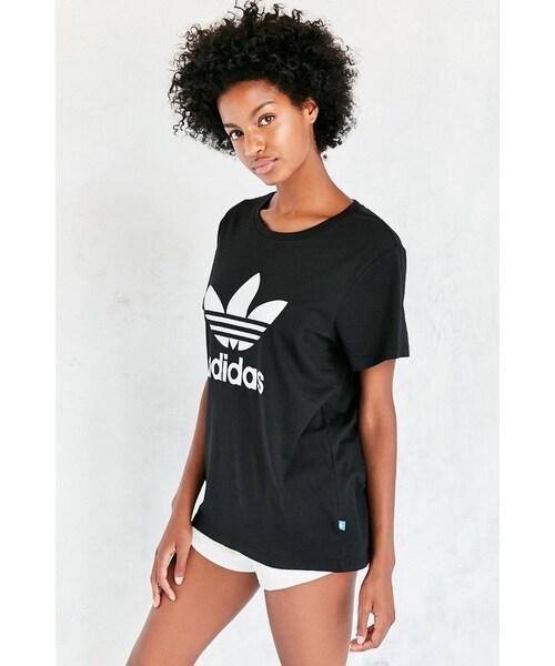 adidas（アディダス）の「Adidas Originals Trefoil Tee（Tシャツ/カットソー・レディース・Black・XS/S/M/L）」の4枚目の写真