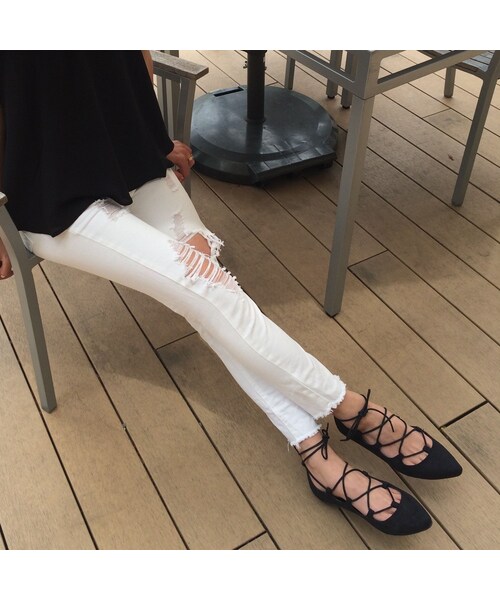 copine（コピン）の「切りっぱなしダメージデニム（デニムパンツ・レディース・その他）」の2枚目の写真