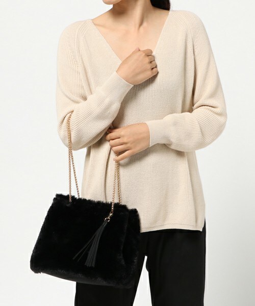 matelasse durer（マトラッセ デュレ）の「ファータッセルキンチャクバッグ（ショルダーバッグ・レディース・ブラック/ブラウン/ピンクベージュ・フリー）」の11枚目の写真