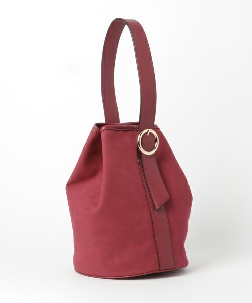 INTERPLANET（インタープラネット）の「スエードショルダーバッグ（トートバッグ・レディース・ブラック/ベージュ/ボルドー・フリー）」の3枚目の写真