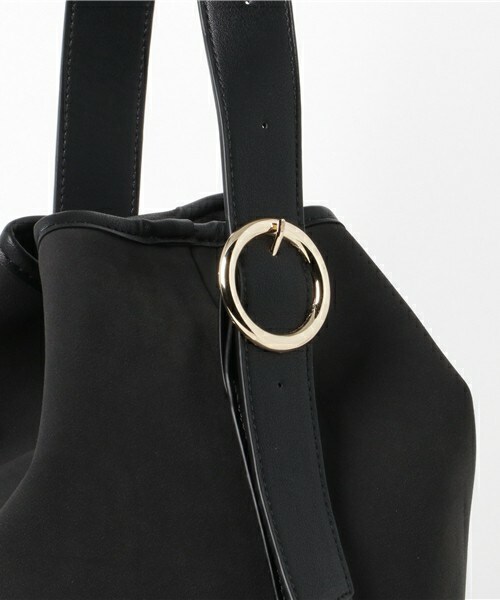 INTERPLANET（インタープラネット）の「スエードショルダーバッグ（トートバッグ・レディース・ブラック/ベージュ/ボルドー・フリー）」の5枚目の写真