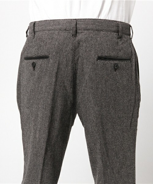 MEN'S BIGI（メンズビギ）の「ストレッチ ウールパンツ/ピンチェック（スラックス・メンズ・グレー/ネイビー・SS/S/M/L）」の7枚目の写真