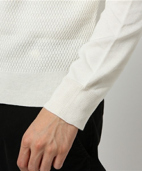 MEN'S BIGI（メンズビギ）の「【渡部篤郎さん着用 メンズクラブ12月号 掲載商品】【サファリ11月号掲載商品】タートルネックニット/マイクロダイヤ柄（ニット/セーター・メンズ・ホワイト/ブラック/キャメル・S/M/L）」の7枚目の写真