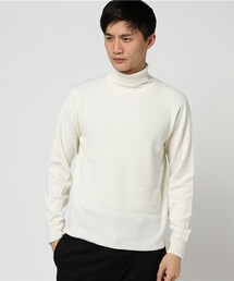MEN'S BIGI | タートルネックニット/マイクロダイヤ柄(ニット/セーター)