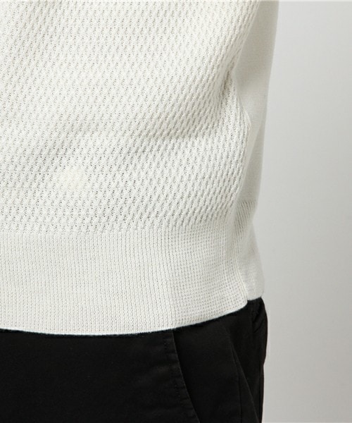 MEN'S BIGI（メンズビギ）の「【渡部篤郎さん着用 メンズクラブ12月号 掲載商品】【サファリ11月号掲載商品】タートルネックニット/マイクロダイヤ柄（ニット/セーター・メンズ・ホワイト/ブラック/キャメル・S/M/L）」の8枚目の写真