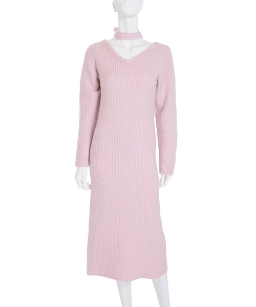 EATME（イートミー）の「2WAYクロスニットワンピース（ワンピース/ドレス・レディース・グレー/ブラック/ピンク）」の18枚目の写真