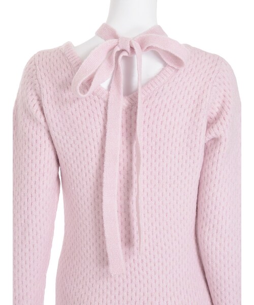 EATME（イートミー）の「2WAYクロスニットワンピース（ワンピース/ドレス・レディース・グレー/ブラック/ピンク）」の13枚目の写真