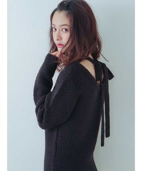 EATME（イートミー）の「2WAYクロスニットワンピース（ワンピース/ドレス・レディース・グレー/ブラック/ピンク）」の9枚目の写真