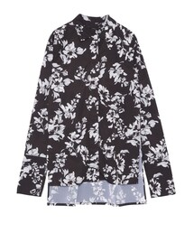 EMODA | DRAW FLOWER SLITロングシャツ(トップス)