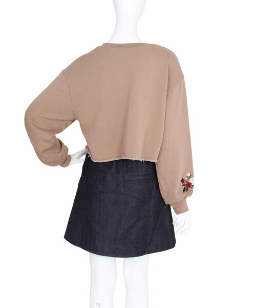 jouetie（ジュエティ）の「シシュウショートプルオーバー（トップス・レディース・オフホワイト/ブラック/ベージュ）」の10枚目の写真