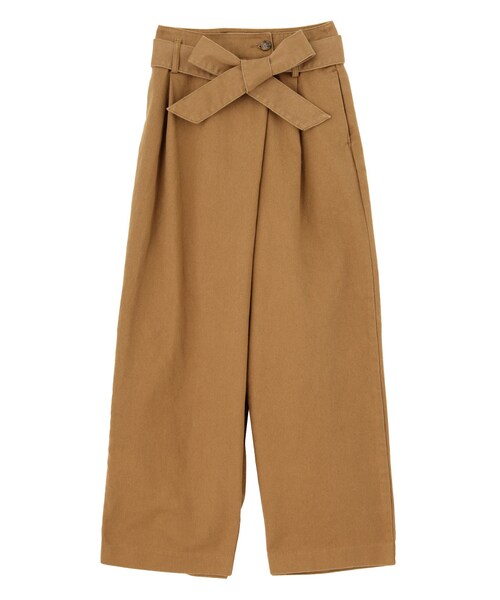 MURUA（ムルーア）の「ラップチノワイドパンツ（パンツ・レディース・カーキ/キャメル・1/2）」の9枚目の写真