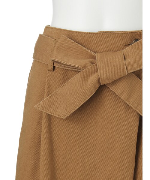 MURUA（ムルーア）の「ラップチノワイドパンツ（パンツ・レディース・カーキ/キャメル・1/2）」の6枚目の写真