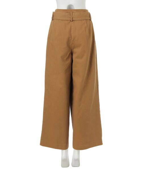 MURUA（ムルーア）の「ラップチノワイドパンツ（パンツ・レディース・カーキ/キャメル・1/2）」の5枚目の写真