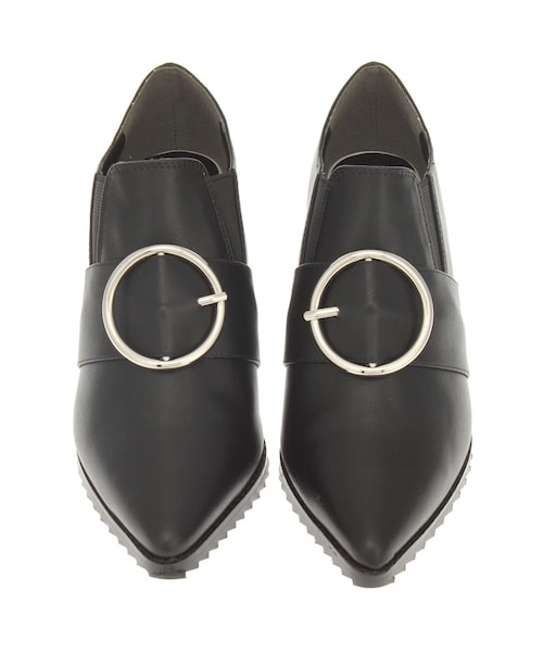 MURUA（ムルーア）の「バックルミドルブーティー（シューズ・レディース・ブラック/キャメル・35/36/37）」の9枚目の写真