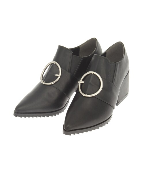 MURUA（ムルーア）の「バックルミドルブーティー（シューズ・レディース・ブラック/キャメル・35/36/37）」の8枚目の写真