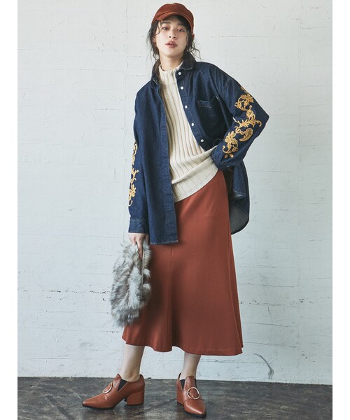 MURUA（ムルーア）の「バックルミドルブーティー（シューズ・レディース・ブラック/キャメル・35/36/37）」の7枚目の写真