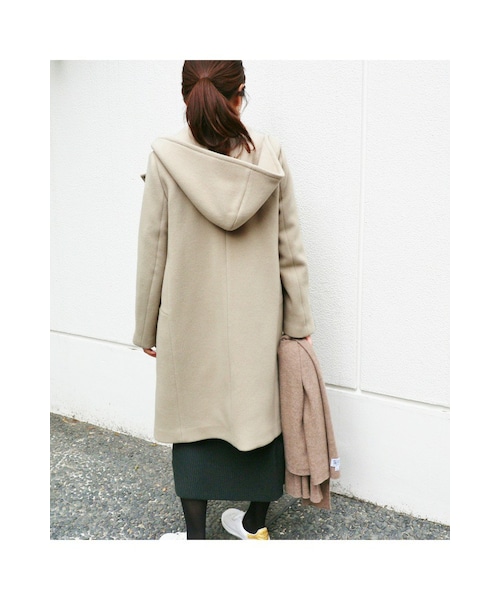 IENA（イエナ）の「《予約》ラムウールフードダブルコート◇（）」 - WEAR