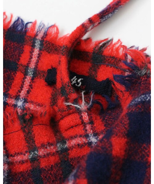 45R赤チェックチュニック