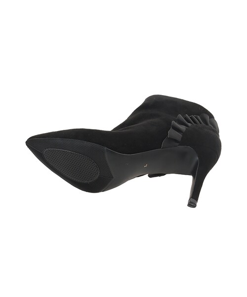 31 Sons de mode（トランテアン　ソン　ドゥ　モード）の「フリルポインテッドブーツ（シューズ・レディース・ブラック/チャコールグレー/ボルドー・S/M/L）」の8枚目の写真