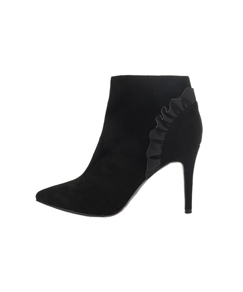 31 Sons de mode（トランテアン　ソン　ドゥ　モード）の「フリルポインテッドブーツ（シューズ・レディース・ブラック/チャコールグレー/ボルドー・S/M/L）」の5枚目の写真