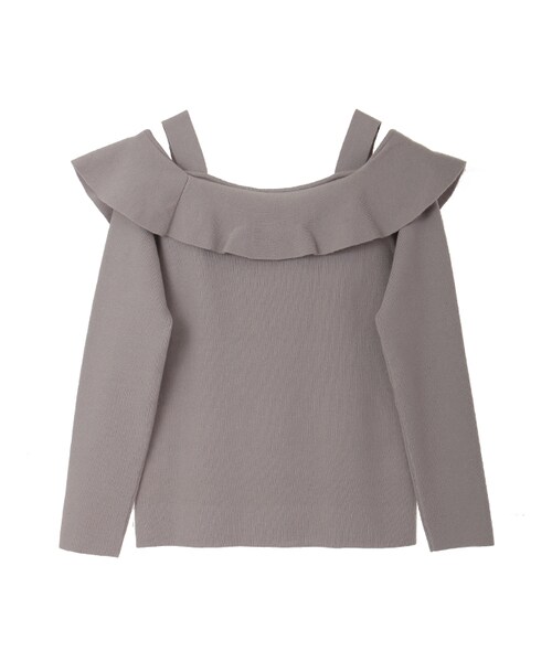 31 Sons de mode（トランテアン　ソン　ドゥ　モード）の「フリルショートプルオーバー（トップス・レディース・ライトグレー/ダークブラウン/ブラック・36）」の8枚目の写真