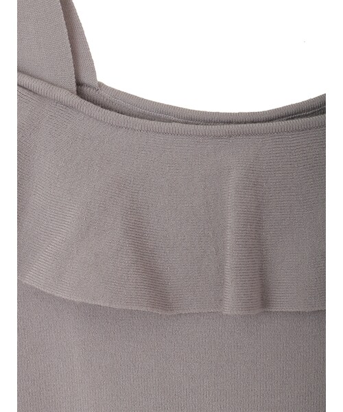 31 Sons de mode（トランテアン　ソン　ドゥ　モード）の「フリルショートプルオーバー（トップス・レディース・ライトグレー/ダークブラウン/ブラック・36）」の5枚目の写真