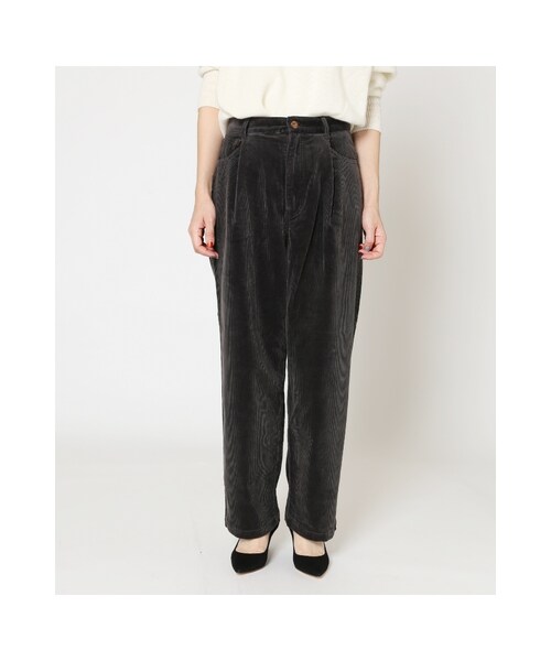 JOURNAL STANDARD（ジャーナルスタンダード）の「《予約》太コールワイドパンツ◆（パンツ・ブラック D/グレーB/ベージュ・36/38/40）」の17枚目の写真