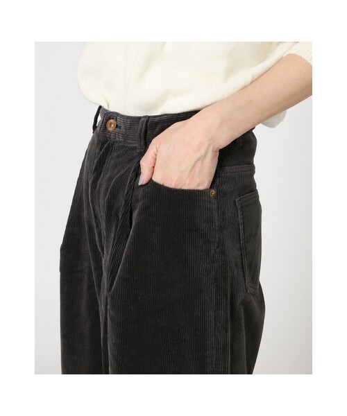 JOURNAL STANDARD（ジャーナルスタンダード）の「《予約》太コールワイドパンツ◆（パンツ・ブラック D/グレーB/ベージュ・36/38/40）」の21枚目の写真