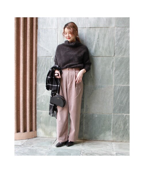 JOURNAL STANDARD（ジャーナルスタンダード）の「《予約》太コールワイドパンツ◆（パンツ・ブラック D/グレーB/ベージュ・36/38/40）」の8枚目の写真