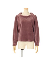 an another angelus | ロールカラーベロアプルオーバー/an another angelus(Tシャツ/カットソー)