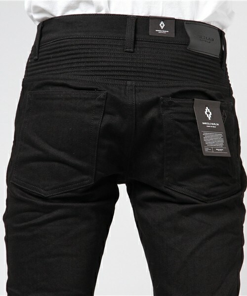 MARCELO BURLON（マルセロ・バーロン）の「MARCELO BURLON バイカースリムフィットデニム（デニムパンツ・メンズ・ブラック・28/29/30）」の5枚目の写真