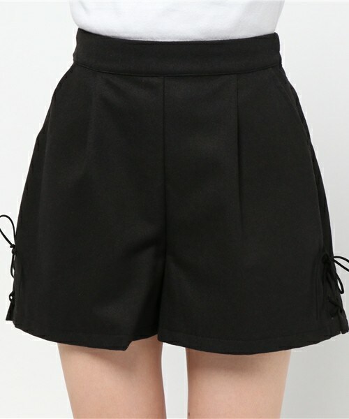 archives（アルシーヴ）の「裾レースアップショートパンツ（その他パンツ・レディース・ブラック/ダークブラウン/ベージュ・MEDIUM）」の7枚目の写真