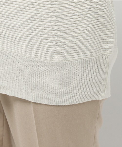 INTERPLANET WINGS(インタープラネットウィング)の「カシミアタッチ畦ドルマンP/O(ニット/セーター・レディース・オフホワイト/ブラック/グレー/ダークグレー/ベージュ/グリーン/レッド/オレンジ/ライトホワイト/サックスブルー/ピンク・FREE)」の14枚目の写真