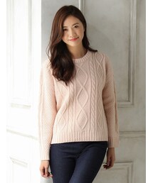 Honeys | ケーブル編プルオーバー(トップス)