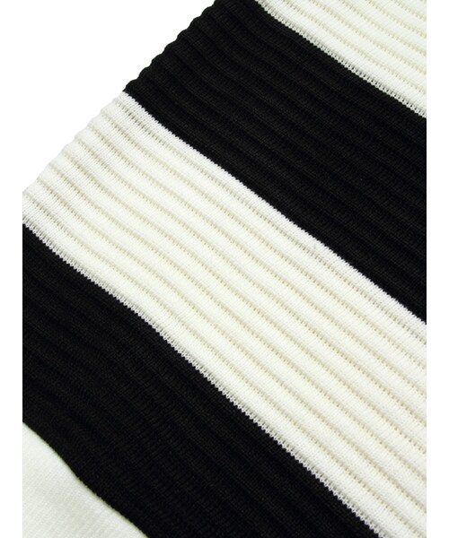 JACKROSE（ジャックローズ）の「×Luv maison リップルボーダーUニット（トップス・メンズ・ブラック/グレー・M/L）」の6枚目の写真