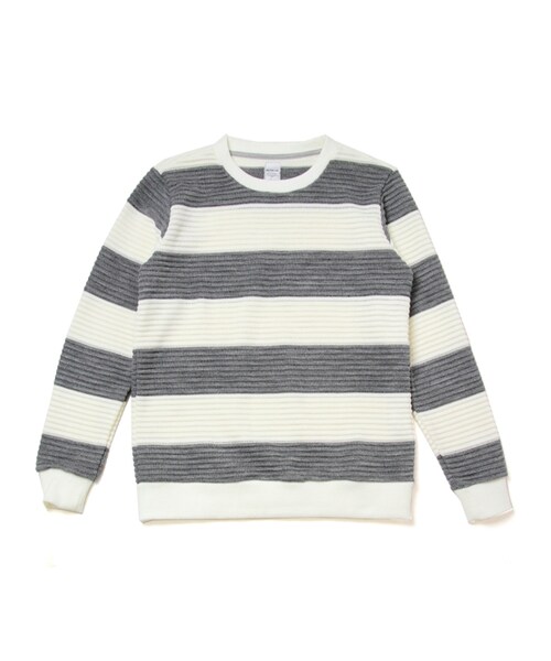 JACKROSE（ジャックローズ）の「×Luv maison リップルボーダーUニット（トップス・メンズ・ブラック/グレー・M/L）」の16枚目の写真