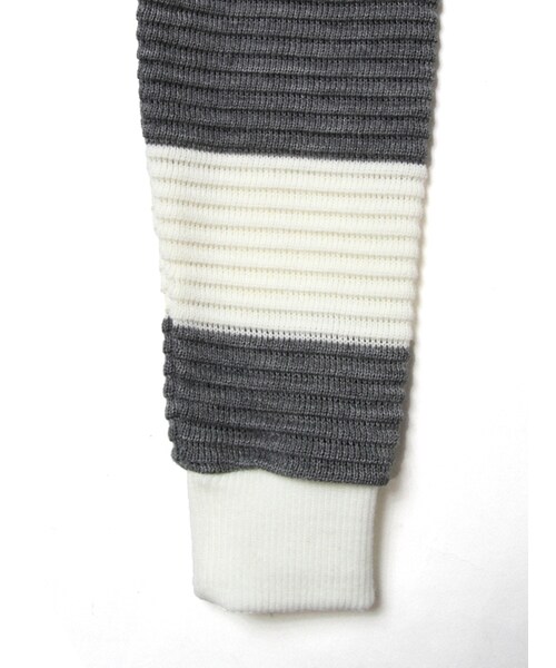 JACKROSE（ジャックローズ）の「×Luv maison リップルボーダーUニット（トップス・メンズ・ブラック/グレー・M/L）」の13枚目の写真