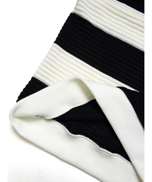 JACKROSE（ジャックローズ）の「×Luv maison リップルボーダーUニット（トップス・メンズ・ブラック/グレー・M/L）」の5枚目の写真