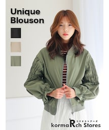 KORMARCH | ユニーク袖ブルゾン(ブルゾン)