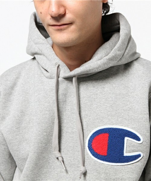 Champion（チャンピオン）の「ACTION STYLE PULLOVER HOODED SWEAT C3-E127（パーカー・メンズ・グレー/ネイビー・SMALL/MEDIUM/LARGE/X-LARGE）」の5枚目の写真