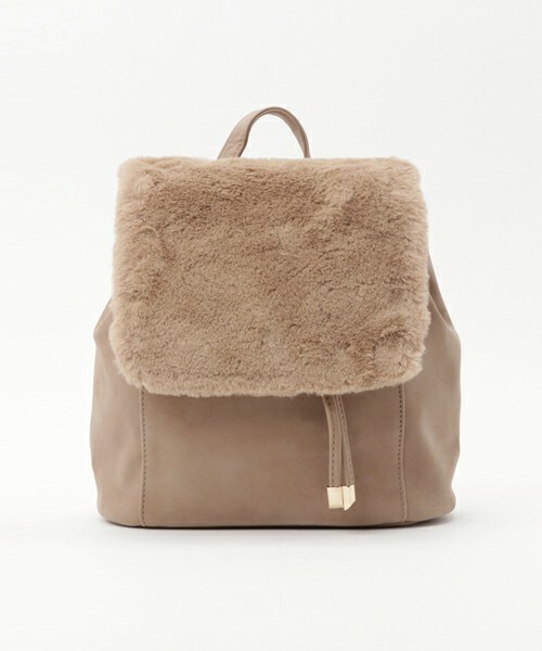 archives（アルシーヴ）の「ファーフラップ2WAYミニリュック（バックパック/リュック・レディース・アイボリー/ブラック/キャメル・MEDIUM）」の3枚目の写真