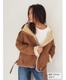 Ungrid | ショート丈フェイクムートンコート(ジャケット/アウター)