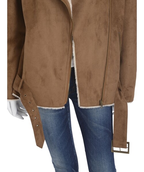 Ungrid(アングリッド)の「ショート丈フェイクムートンコート(ジャケット/アウター・レディース・キャメル)」の7枚目の写真