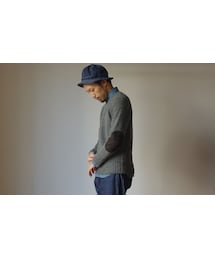 STORES.jp | 【完売御礼】Soglia ソリア LANDNOAH SWEATER ラドナーエルボーパッチ ラグラン クルーセーター GRY/グレー(ニット/セーター)