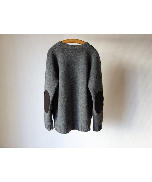 STORES.jp（ストアーズドットジェーピー）の「【完売御礼】SOGLIA  LANDNOAH SWEATER GRY ソリア ラドナーエルボーパッチ ラグラン クルーセーター グレー（ニット/セーター・メンズ・その他）」の7枚目の写真