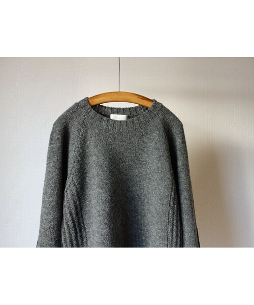 STORES.jp（ストアーズドットジェーピー）の「【完売御礼】SOGLIA  LANDNOAH SWEATER GRY ソリア ラドナーエルボーパッチ ラグラン クルーセーター グレー（ニット/セーター・メンズ・その他）」の8枚目の写真