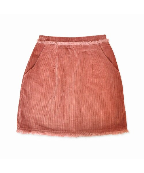 flower（フラワー）の「fringe call skirt ～ﾌﾘﾝｼﾞｺｰﾙｽｶｰﾄ（スカート・レディース・beige/pink/navy・FREE）」の3枚目の写真