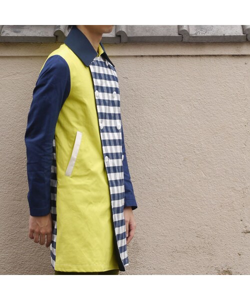 NIRAME.CO(ニラメッコ)の「気まぐれロングピーコート ネイビーチェック(ピーコート・メンズ・その他)」の11枚目の写真