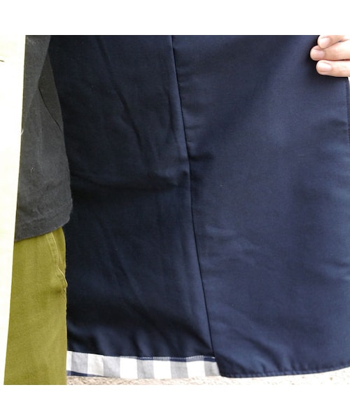 NIRAME.CO(ニラメッコ)の「気まぐれロングピーコート ネイビーチェック(ピーコート・メンズ・その他)」の12枚目の写真