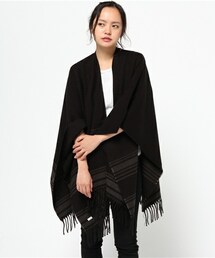 INTERPLANET WINGS | ライン柄ポンチョ(ポンチョ)